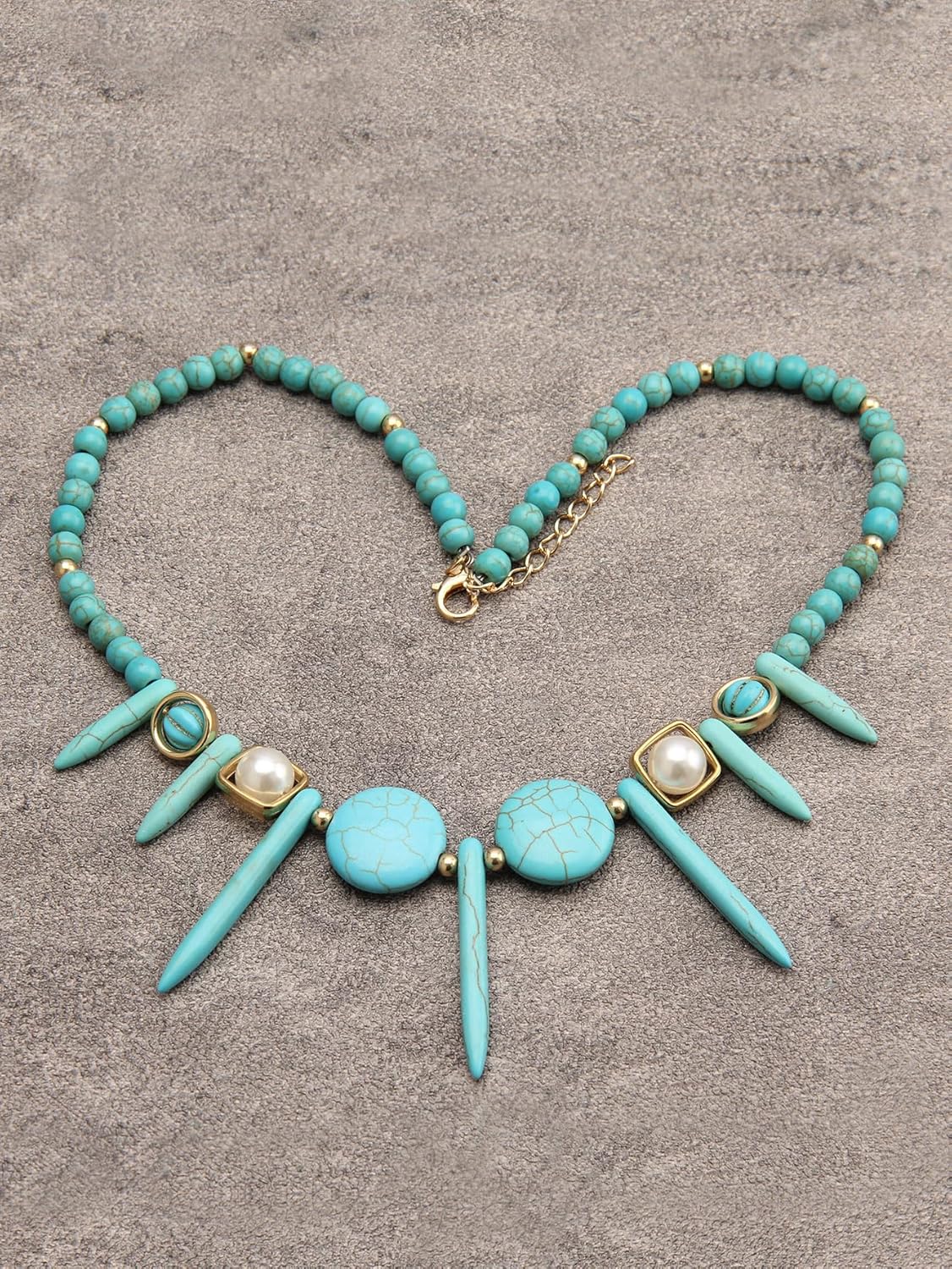 Jeilwiy Leather Necklace For Women Funky Necklace Choker String Cord Necklace with Pendant Boho Style Jewelry - Image 7