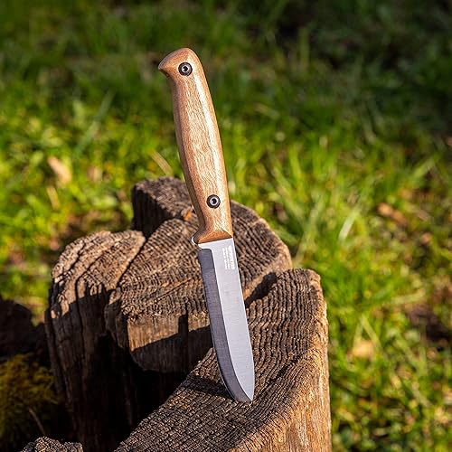 Vista 9 de BPSKNIVES BS1FT SSH - Cuchillo de hoja fija de espiga completa, cuchillo afilado de acero inoxidable con funda, cuchillo compacto de supervivencia