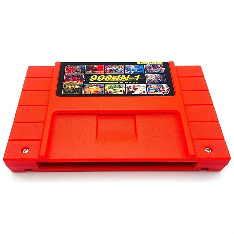 Retrotech 900 In 1 Multi-game Game Cartridge For SNES 16-Bit Game Console - Includes Retrotech Printed Instructions