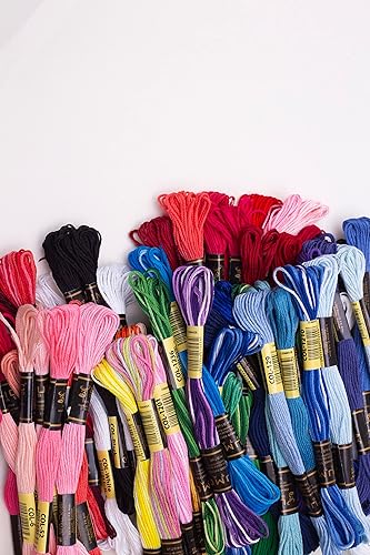 Miniatura 4 de 12 piezas Hilo de bordado de alta calidad Madejas 100% algodón egipcio de alta calidad Hilo de bordado de punto de cruz Algodón trenzado