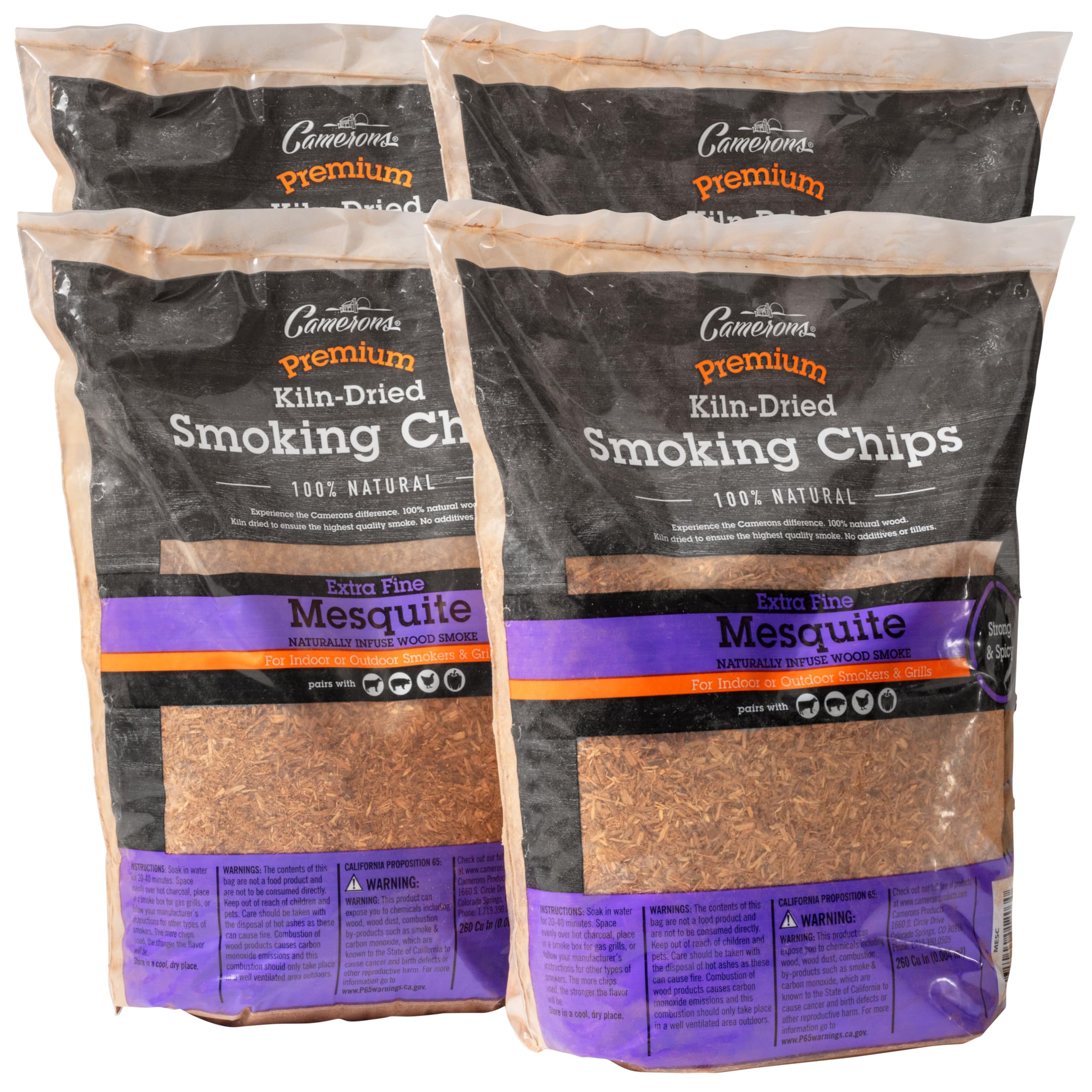 Copeaux de fumage Mesquite Camerons de bois naturel extra fin pour barbecue en sac de 3,6 kg