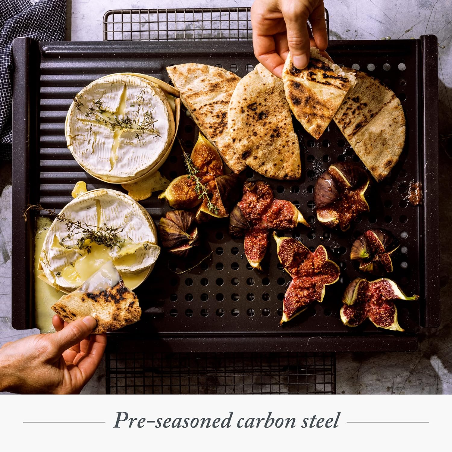 Merten Storck Vassoio Per Barbecue in Acciaio al Carbonio Pre-Stagionato, Grill, Cucina llaperto, Barbecue, Nero Merten Storck Vassoio Per Barbecue in Acciaio al Carbonio Pre-Stagionato, Grill, Cucina llaperto, Barbecue, Nero