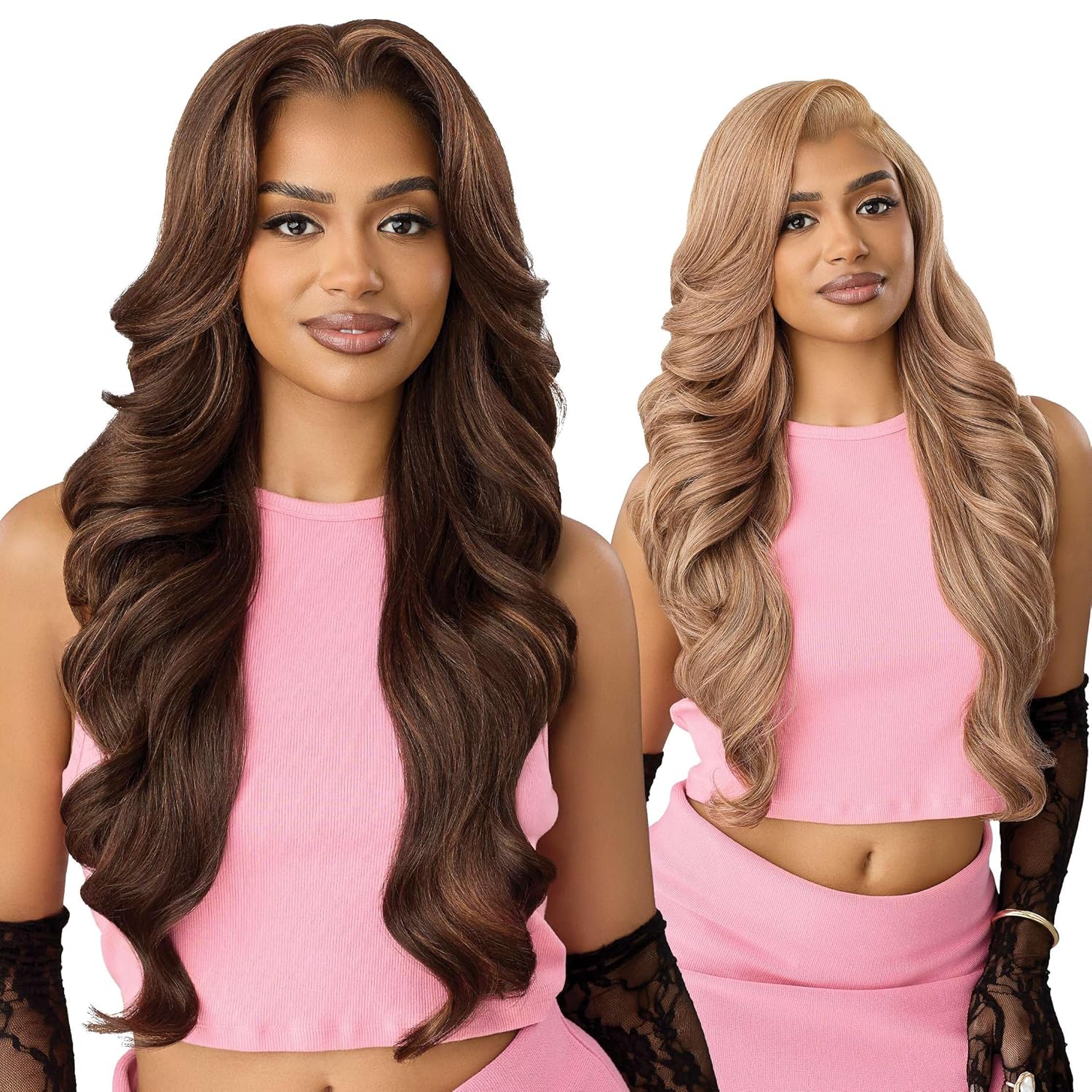 Outre Lace Front Wig - Perfect Hair Line 13X6 - True Frontal Peak 719 (JET BLACK 1)