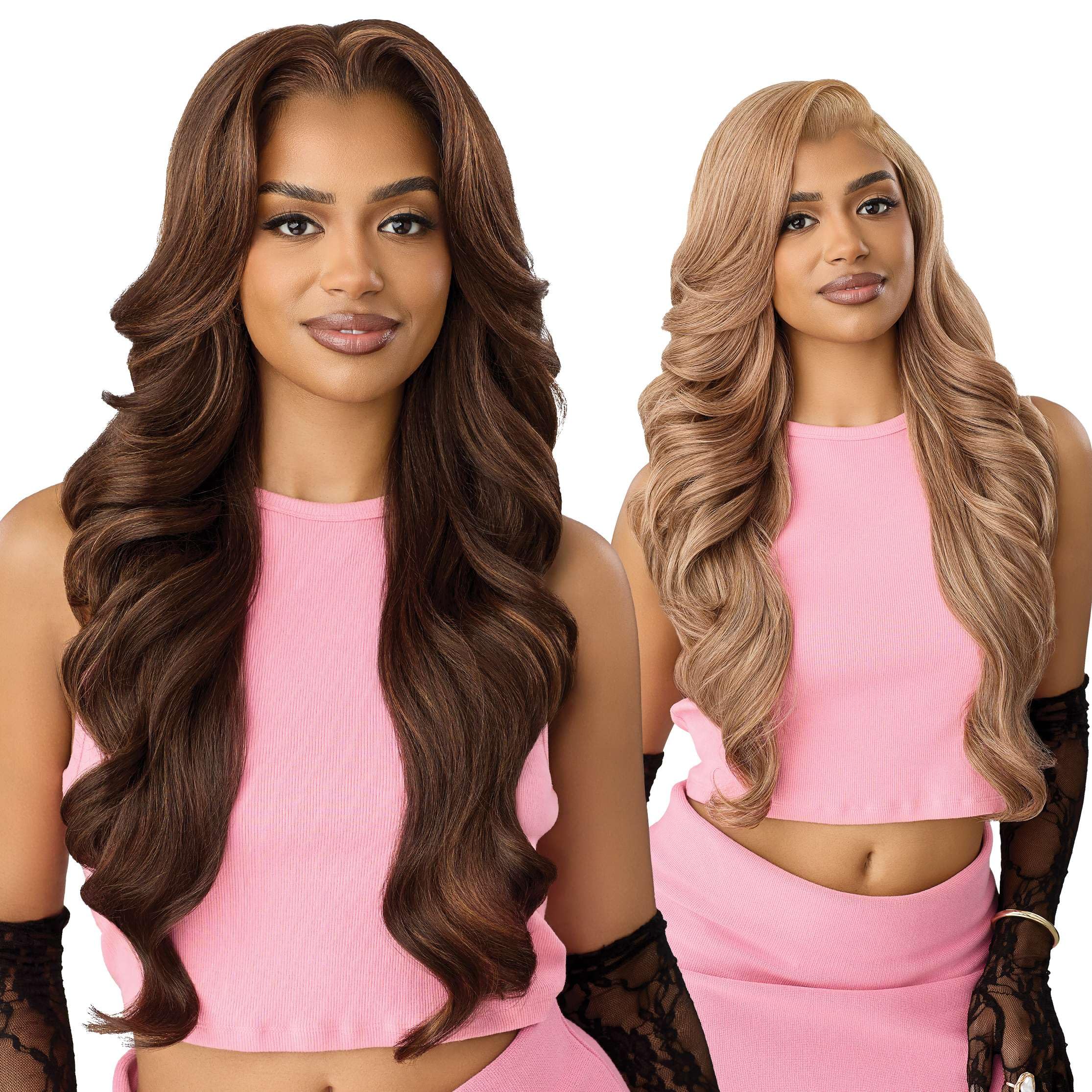 Outre Lace Front Wig - Perfect Hair Line 13X6 - True Frontal Peak 719 (OFF BLACK 1B)