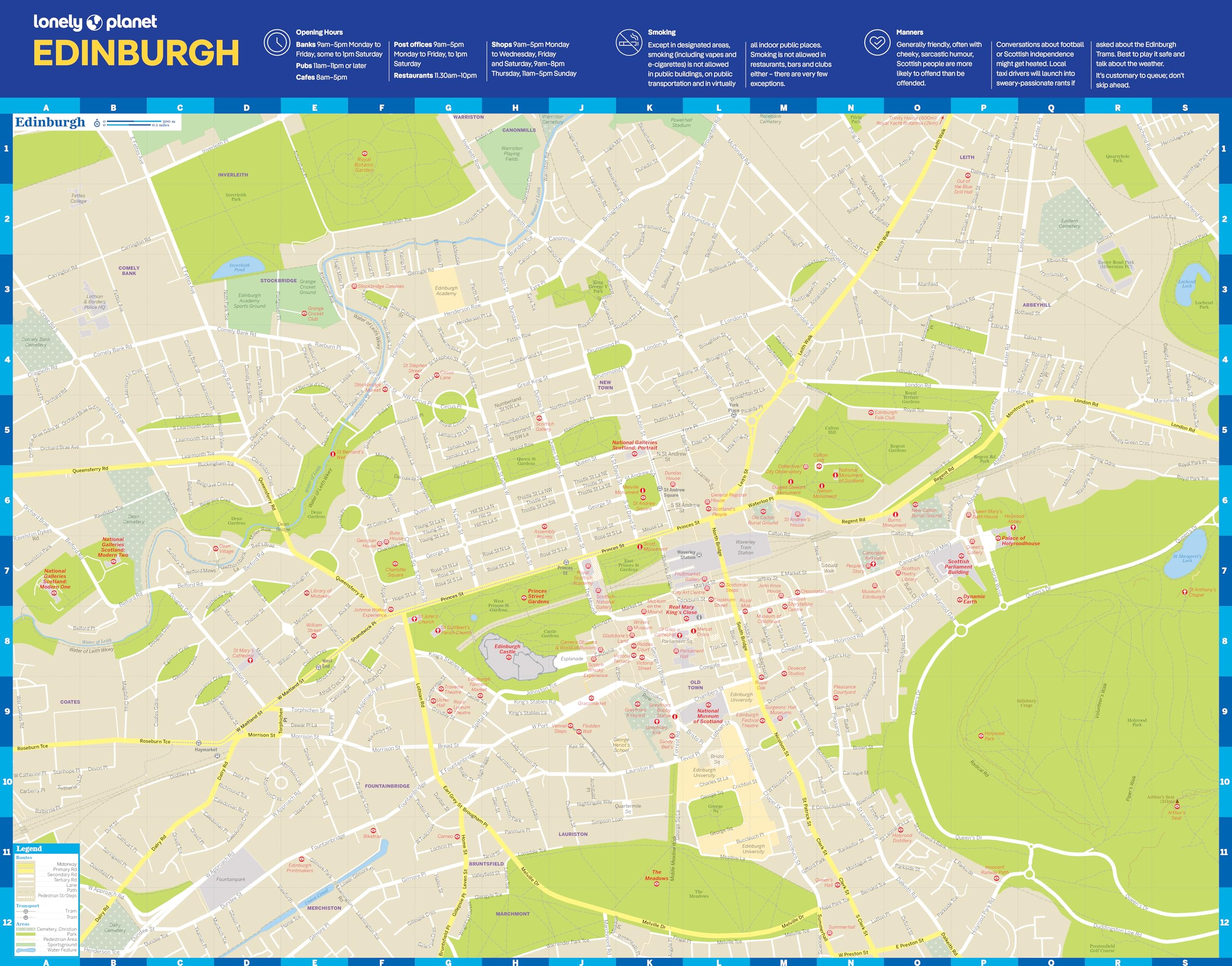 Edinburgh City Map 2ed -anglais-: Durable, Waterproof, Easy-Fold Planning Map with Attractions & Walking Tours