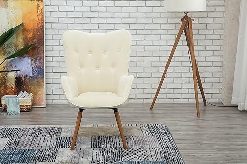 Miniatura 41 de Roundhill Furniture - Silla decorativa doarnin contemporánea de terciopelo sedoso con respaldo de botones, Tela, Amarillo