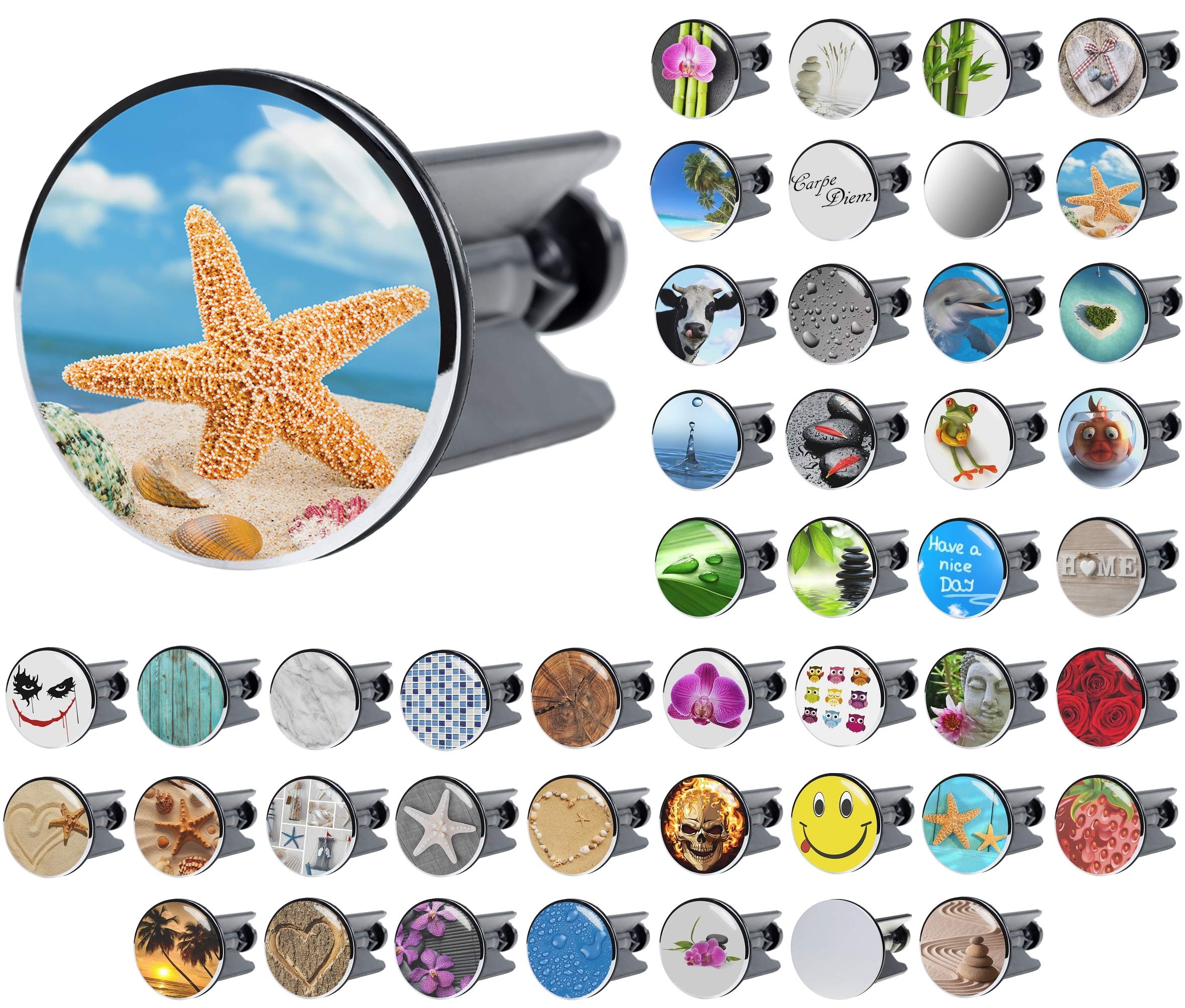 Sanilo Wash Basin Plug, Wide Choice of Beautiful Sink Plugs, Easy to Insert into the Wash Basin (Coast)
