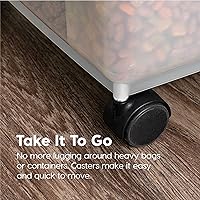 Vista 8 de Iris Contenedor para alimento de perro de estructura hermética, Individual, Negro