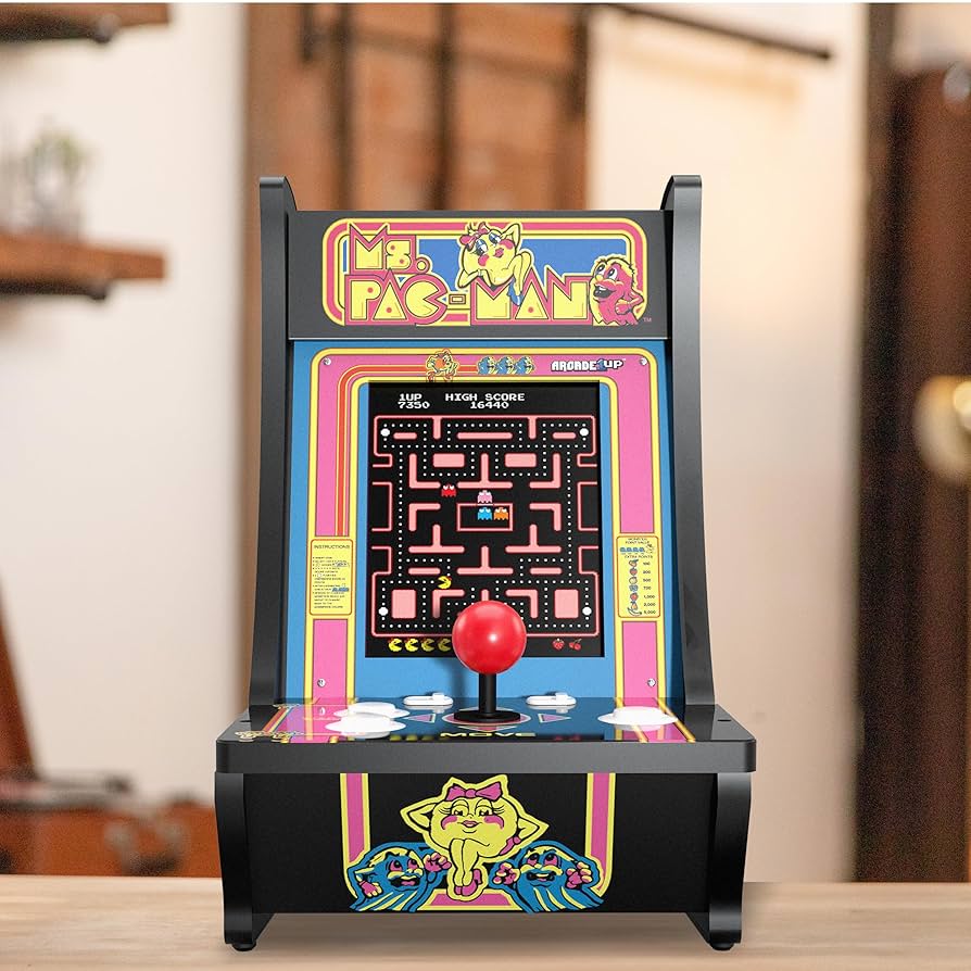 プレストマン Arcade1Up Ms. PAC-Man Countercade, Built for Your Home, 1