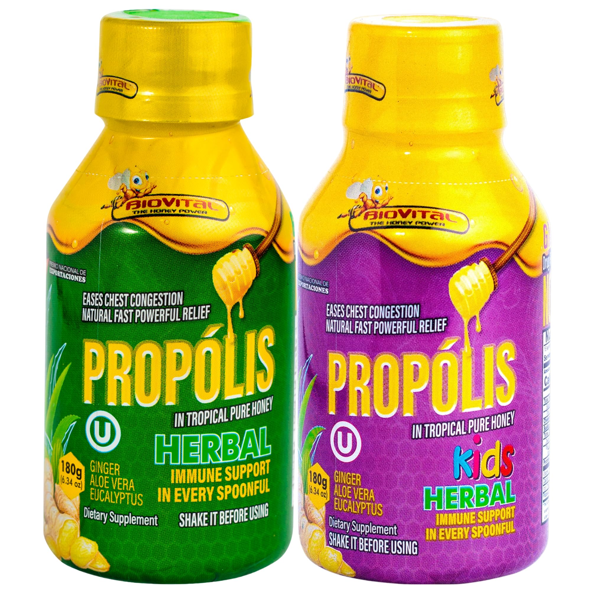Biovital Xarope de Própolis de Abelha Cru para Tosse para Adultos e ...