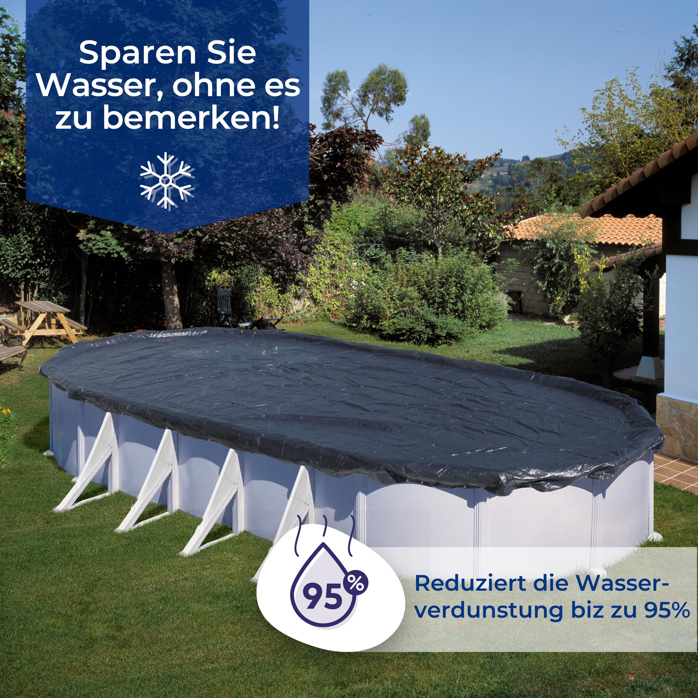 Gre Afdekzeil Rond ∅ 300 cm - - Voor 23.59u, morgen in huis