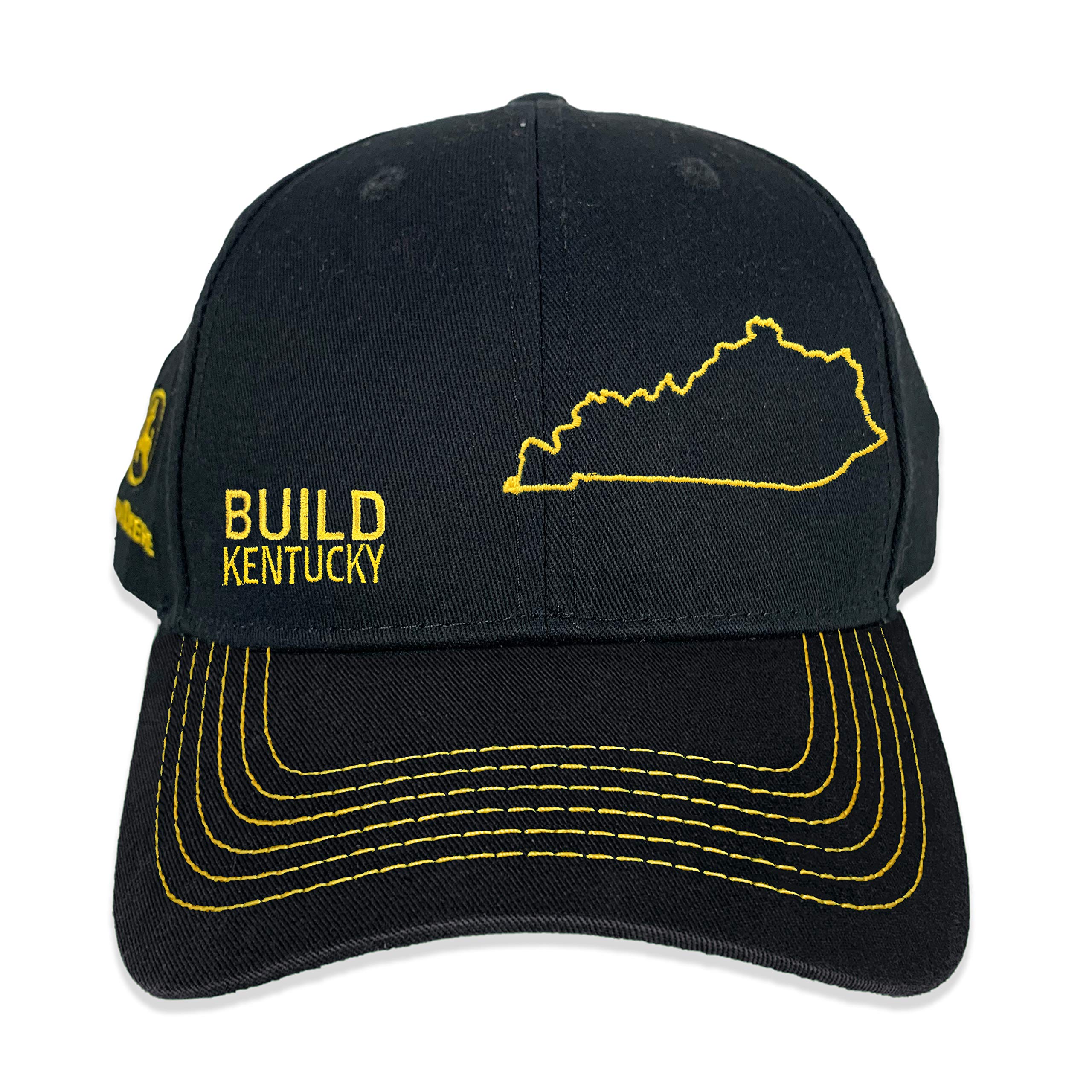 John DeereJohn Deere Build State Pride Full Twill Hat-Black and Grey