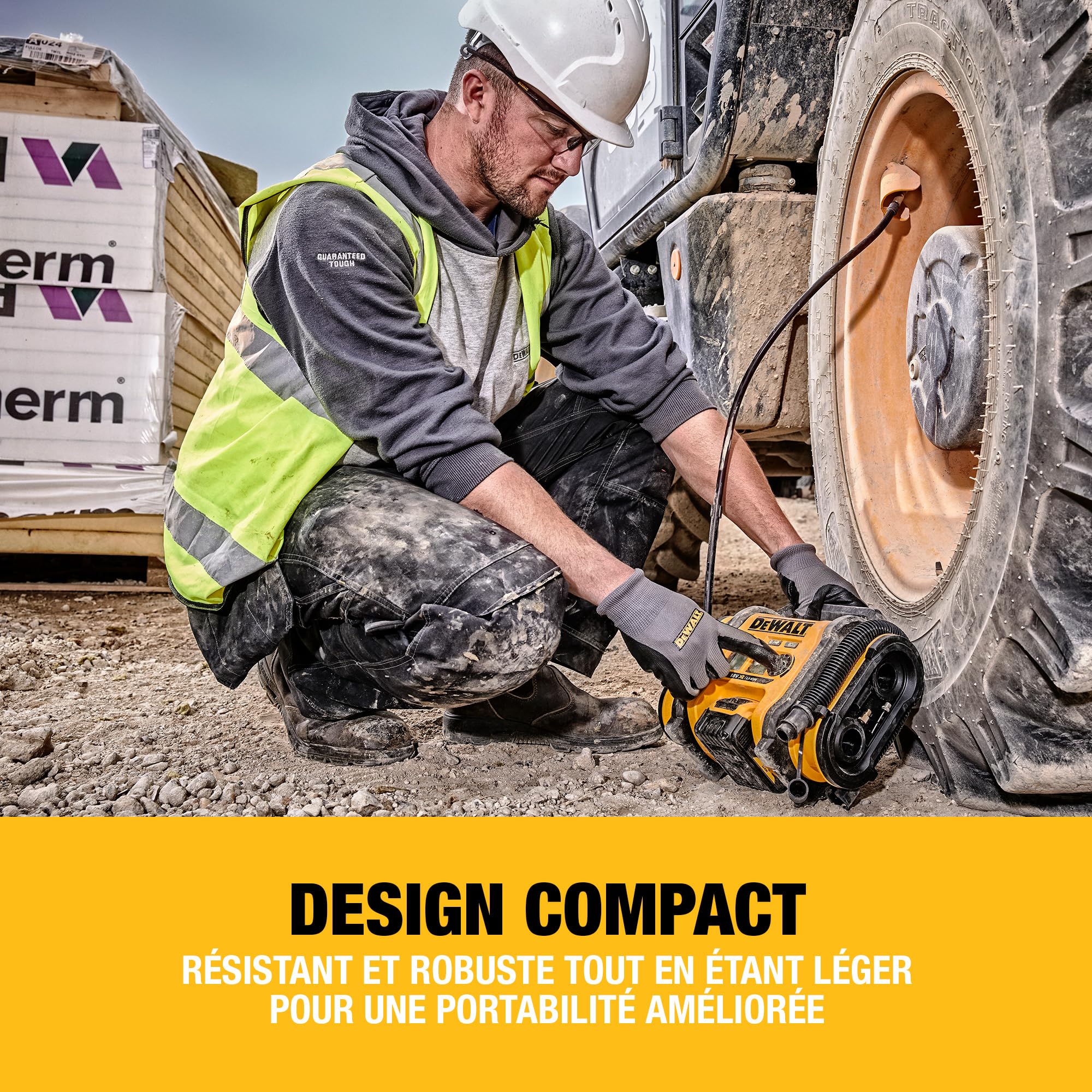DEWALT - Gonfleur sans fil XR 18V, 11bar de pression, outil seul, DCC018N-XJ