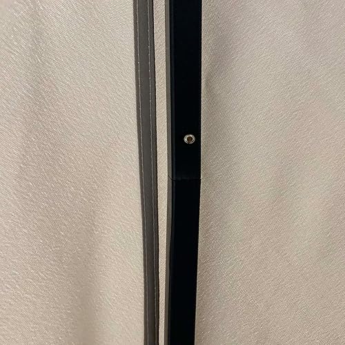 Miniatura 8 de Outsunny Cenador de patio de 10 x 10 pies, marco de aluminio, refugio para exteriores con paredes laterales, techo ventilado para jardín, césped,