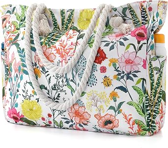 Tavaleu Beach Bags for Women Large Tote Bag Sandproof Pool Gym Travel