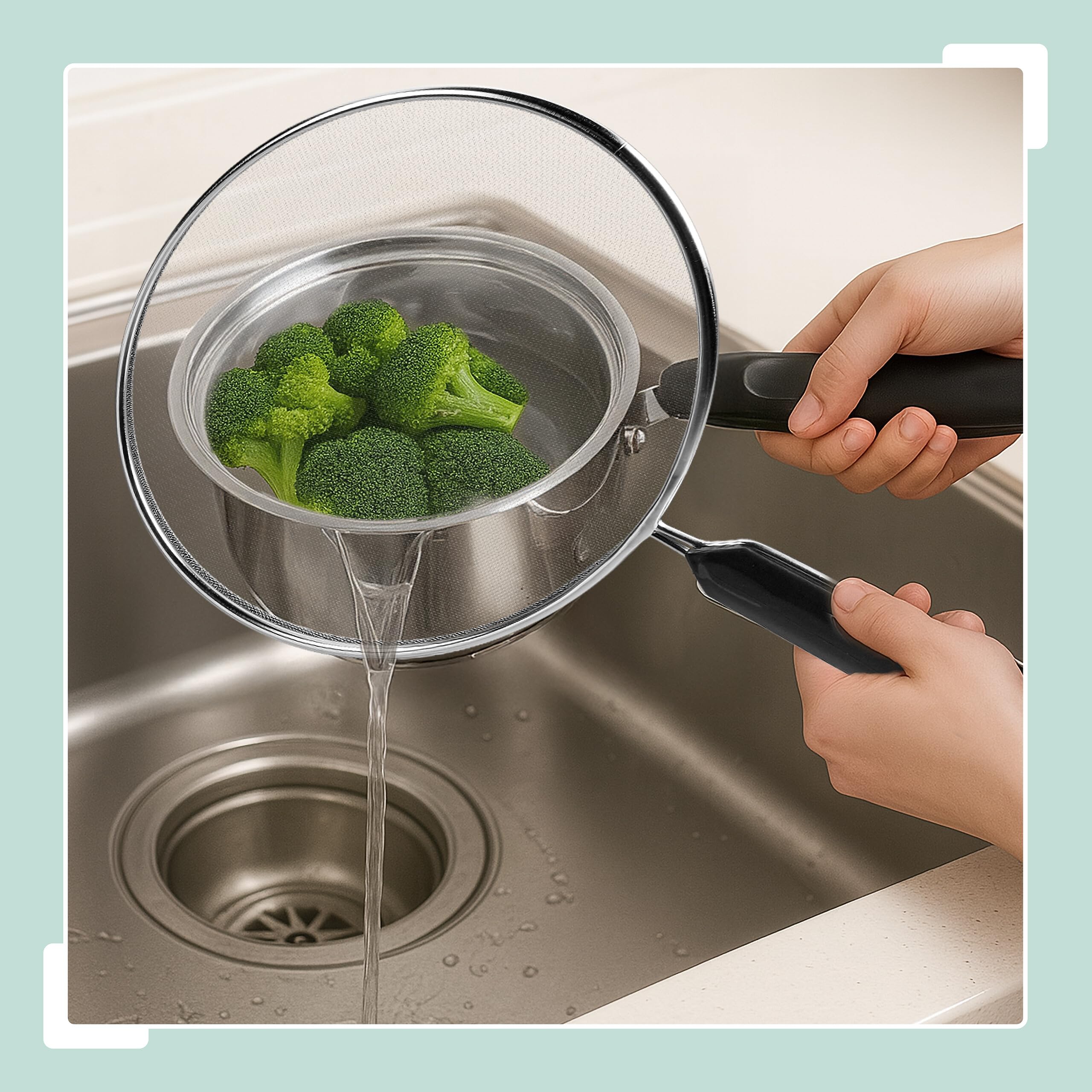Relaxdays Coperchio Paraschizzi Padella, Set 3 Paraspruzzi Copri Pentola in Acciaio Inox, ∅ 25, 29, 33 cm, Manico, Nero