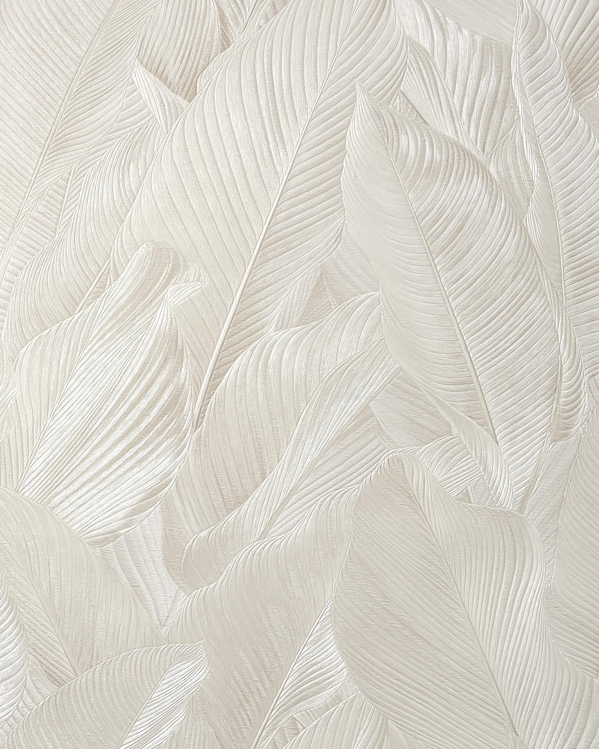 Vymura M95686 Gianni Leaf Heavyweight Vinyl Wallpaper, Stone