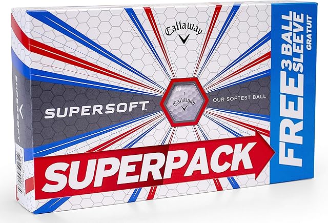 Callaway 2019 Supersoft Golf Balls, White (15 Pack)