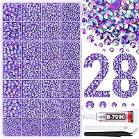 Vista 52 de 24000 piezas de diamantes de imitación de resina para embellecer con pegamento para joyería B7000, diamantes de imitación multicolor de 3 mm