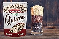 Vista 9 de Sunbest Natural Quinoa orgánica tricolor, sin OMG, vegana, kosher, 16 onzas, paquete de 2