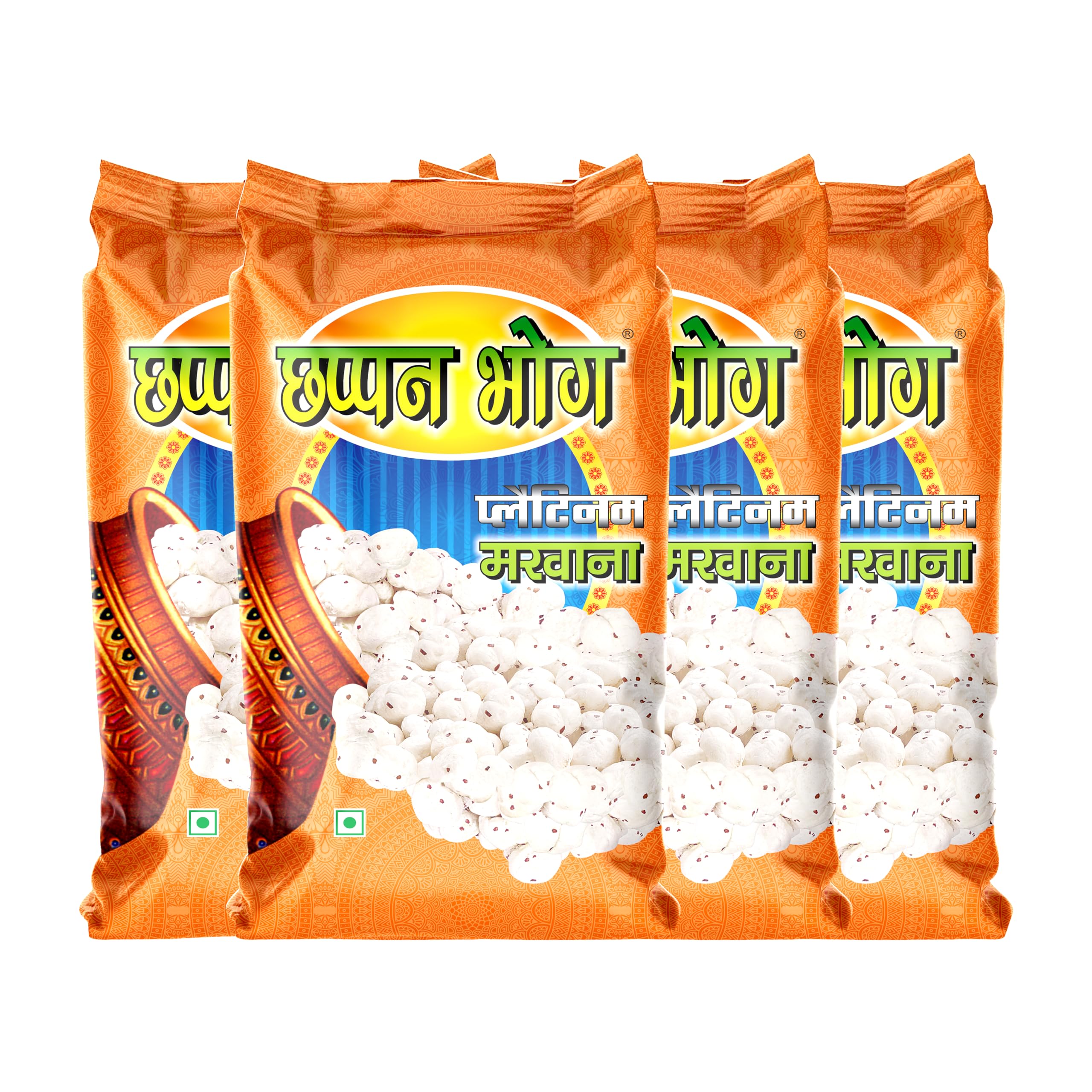 Chappan Bhog Fox Nuts (Phool Makhana) | No added artificial flavours | No added preservatives | Platinum Makhana 400 grams (Pack of 4X100 gm) (B0BNVF987Q) Amazon Price History, Amazon Price Tracker