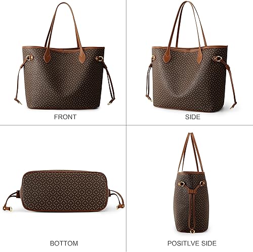 Miniatura 6 de Queenoris Designer Tote Bag for Women, Top Handle Purses Satchel Fashion Satchel Large Capacity Classic Shoulder Bags