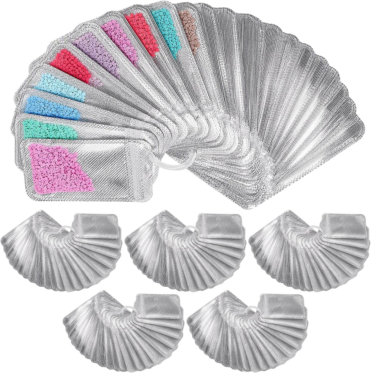 150 PCS Reusable Diamond Painting Beads Storage Bags