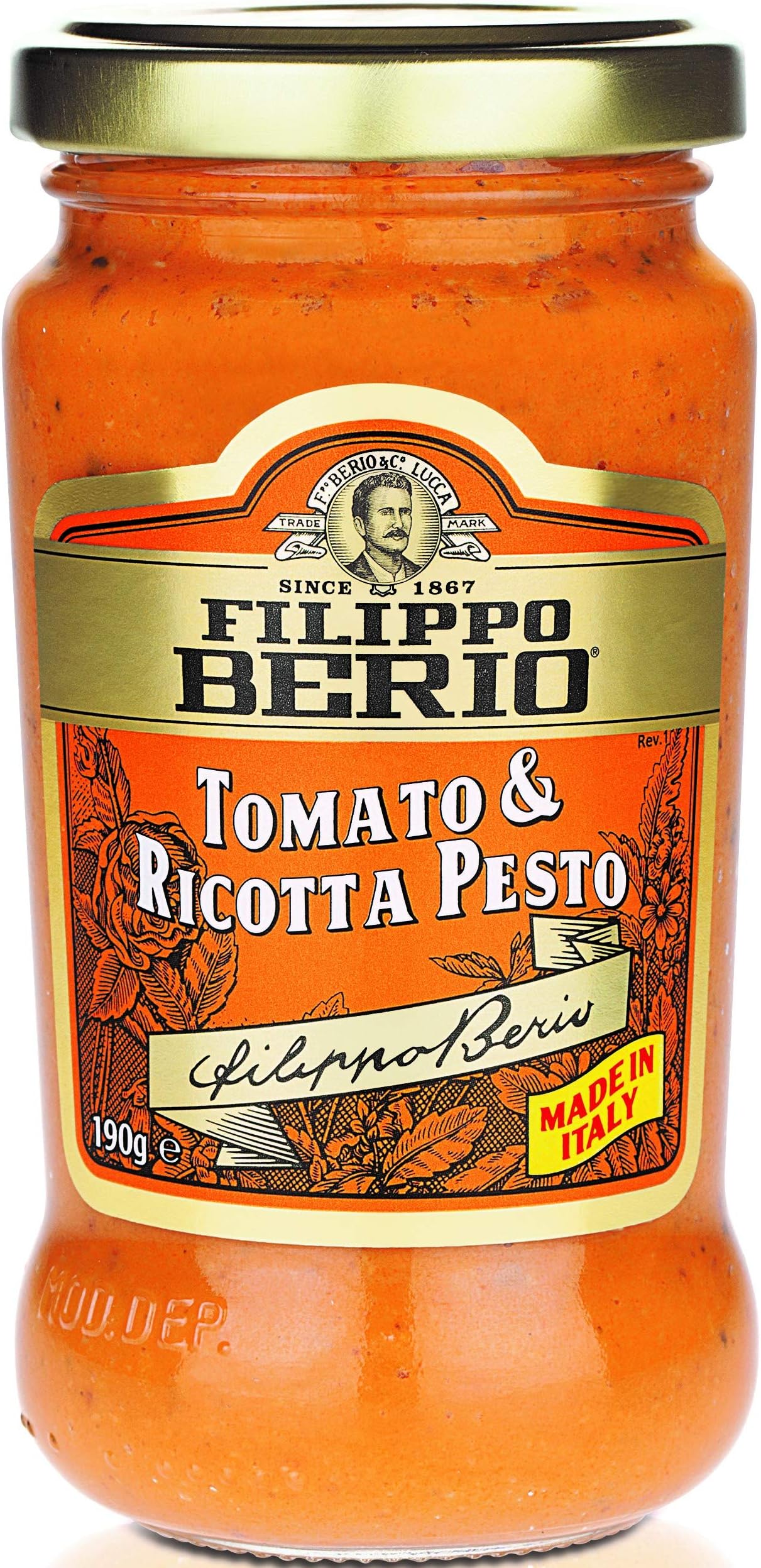Filippo Berio Tomato and Ricotta Pesto, 190g