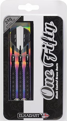 Vista 4 de Elkadart "One Fifty Dardos de punta de acero con estuche de almacenamiento/viaje