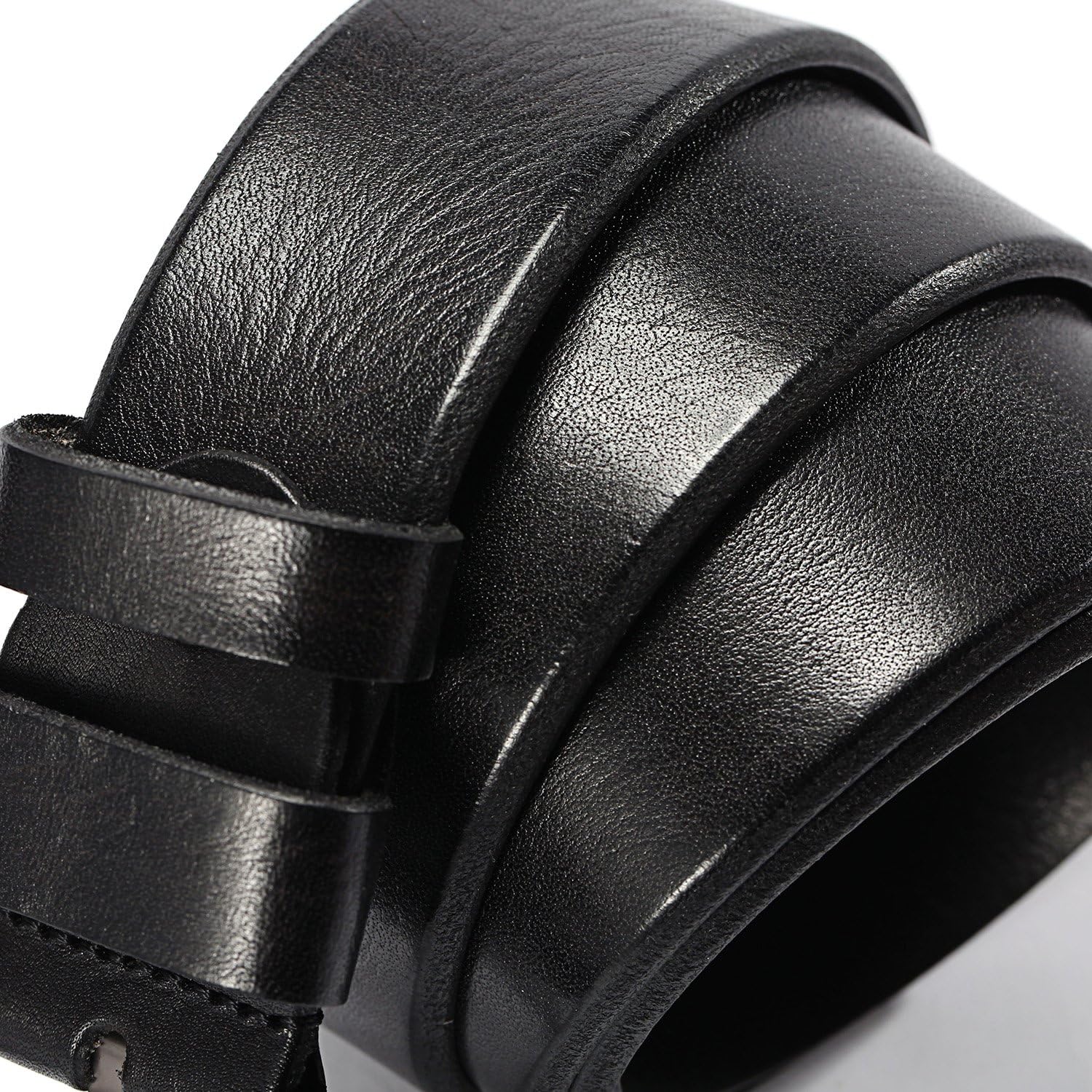 KEECOW Men's 100% Italian Cow Leather Belt Men With Anti-Scratch Buckle,Packed in a Box - Image 4