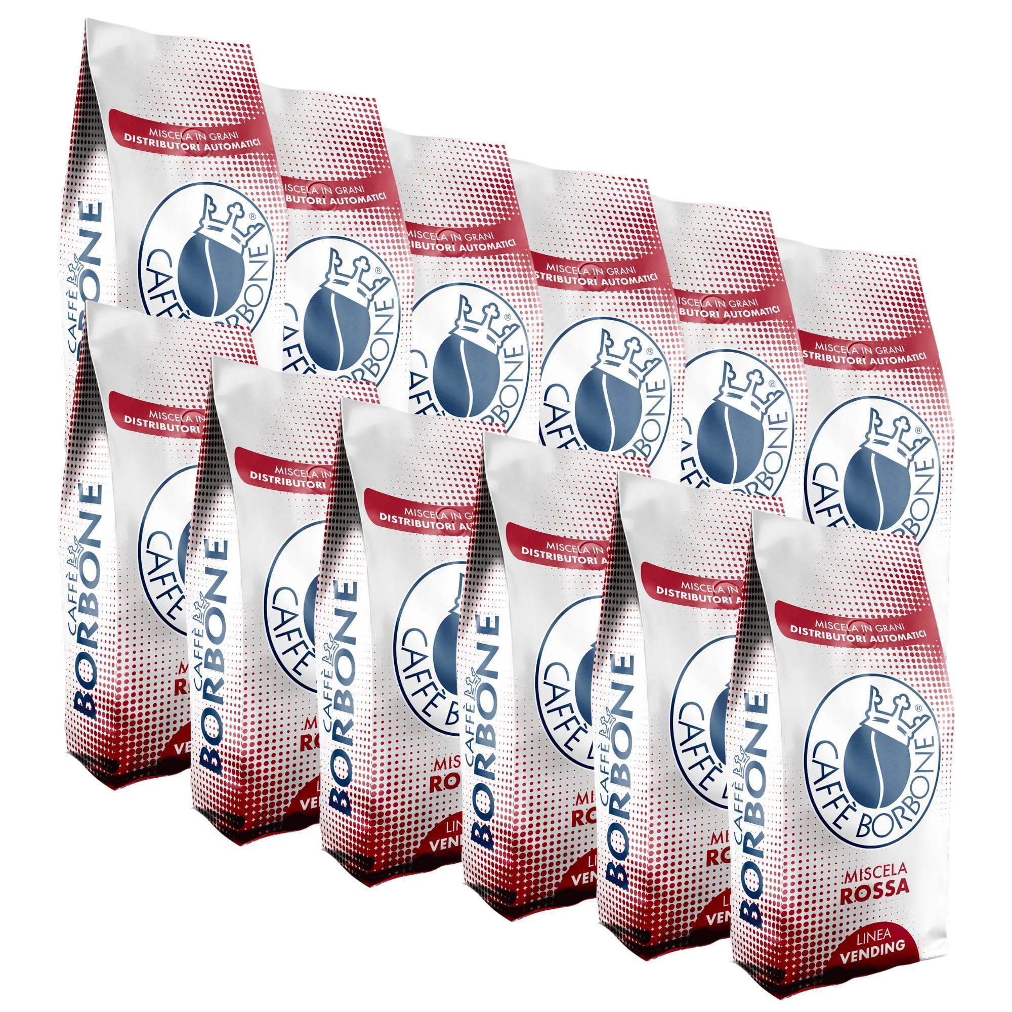 Caffè in grani Miscela ROSSA Caffè Borbone Vending Maxi 1 kg x 12