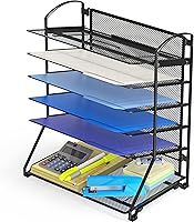 Vista 1 de SimpleHouseware - Bandeja organizadora para documentos de escritorio con 6 bandejas