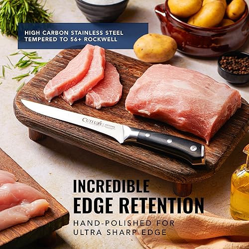 Miniatura 6 de Cutluxe Juego de cuchillos para tallar barbacoa  Cuchillo de corte de pechuga y cuchillo para deshuesar para cortar carne  Cuchillo profesional con