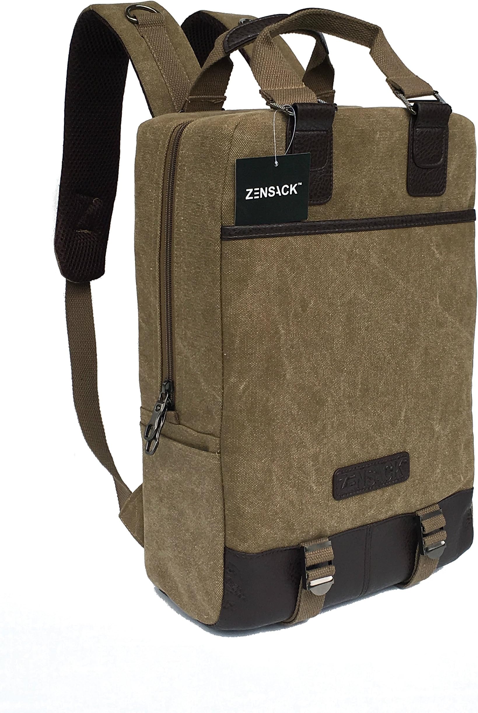CANVAS BACKPACK – 2017 Eco-Friendly Rucksack for Yoga Mat & 17" Laptop