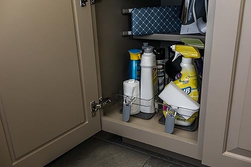 Miniatura 2 de Internet's Best Juego de cubos organizadores de despensa de cocina con asas, juego de 6 piezas, contenedores de almacenamiento para despensa,