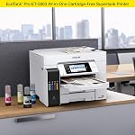 Epson EcoTank Pro ET-5800 Wireless Color All-in-One Supertank Printer with Scanner, Copier, Fax and Ethernet , White