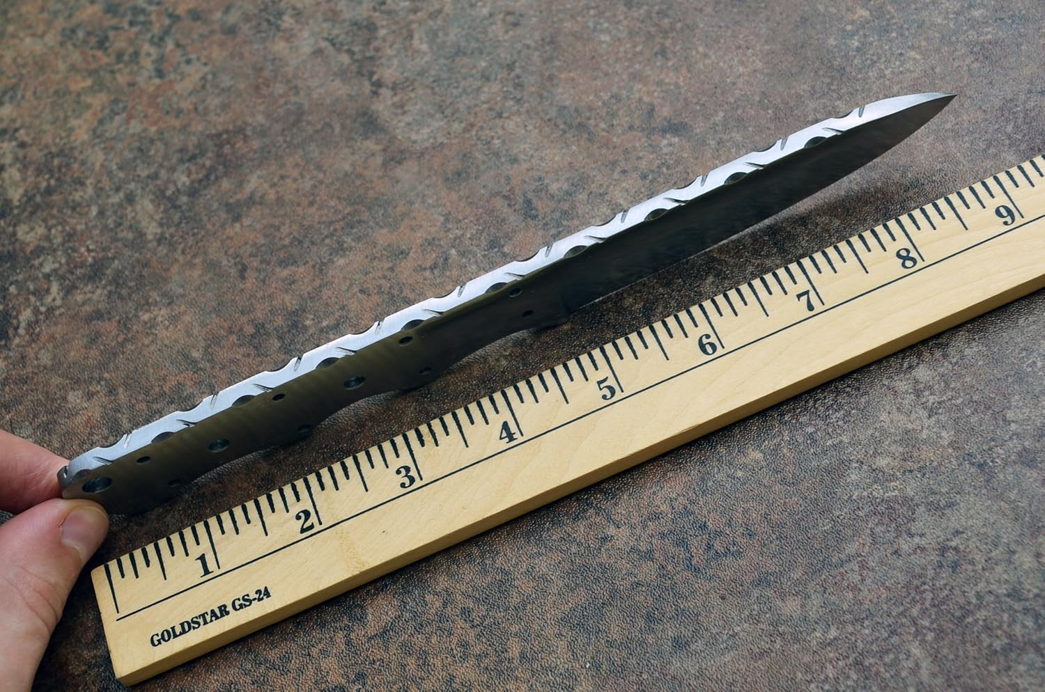 1095 High Carbon Steel Drop Point Knife Blank Blade Hunting Skinning Skinner 1095HC