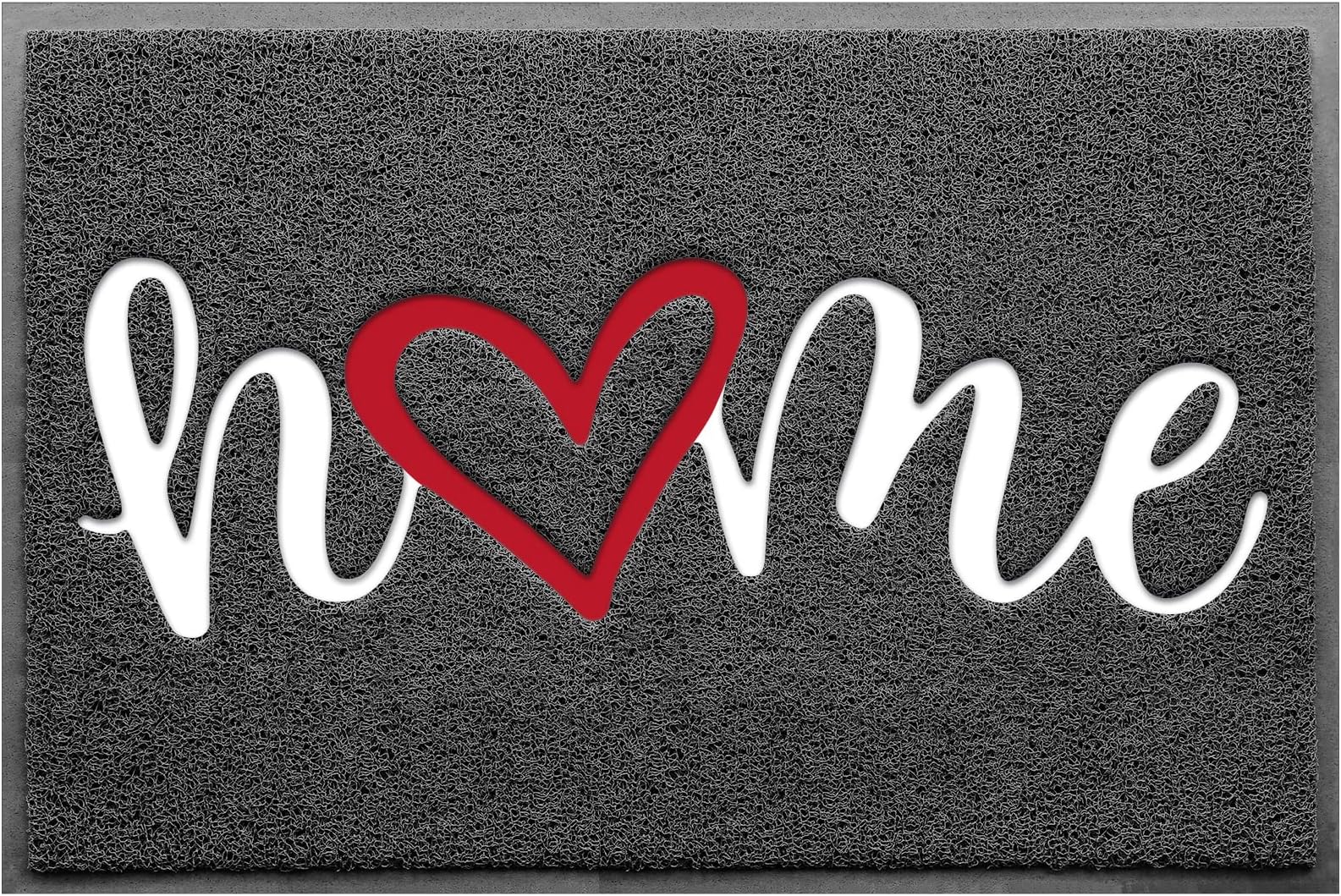 StepLivelyDoor Mat Home Welcome Mats Outdoor and Indoor, Heavy-Duty Low-Profile Non-Slip Durable Front Welcome Mat Doormat for Home Entrance, Outside Entry, Yard, Floor, Patio (35''x24'', Grey)