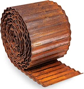 Bordo da giardino in metallo ondulato da 15,2 cm x 6,1 m - Bordatura paesaggistica, recinzione decorativa per giardino, prato e aiuola | Leroy Merlin