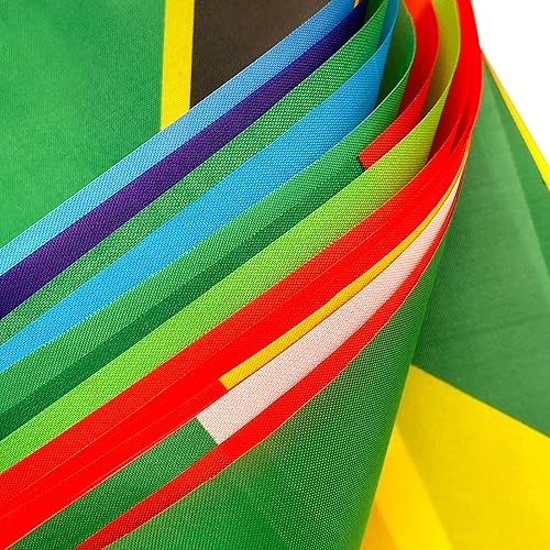 Miniatura 4 de LoveVC Juego de cuerdas de banderas de 54 países africanos de África, 65 pies