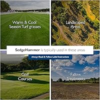 Vista 5 de SedgeHammer, herbicida de césped mata cyperus y maleza WP 1000 Sq