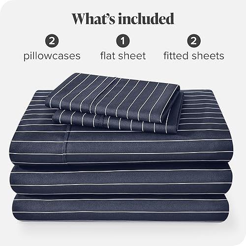 Miniatura 240 de Bare Home Juego de sábanas de tamaño individual XL, tamaño de dormitorio universitario, sábanas de microfibra ultrasuave de 1800 hilos, bolsillos 22
