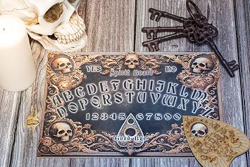 Ouija Board Game for Spirit and Ghost Communication with Planchette and Detailed Instruction