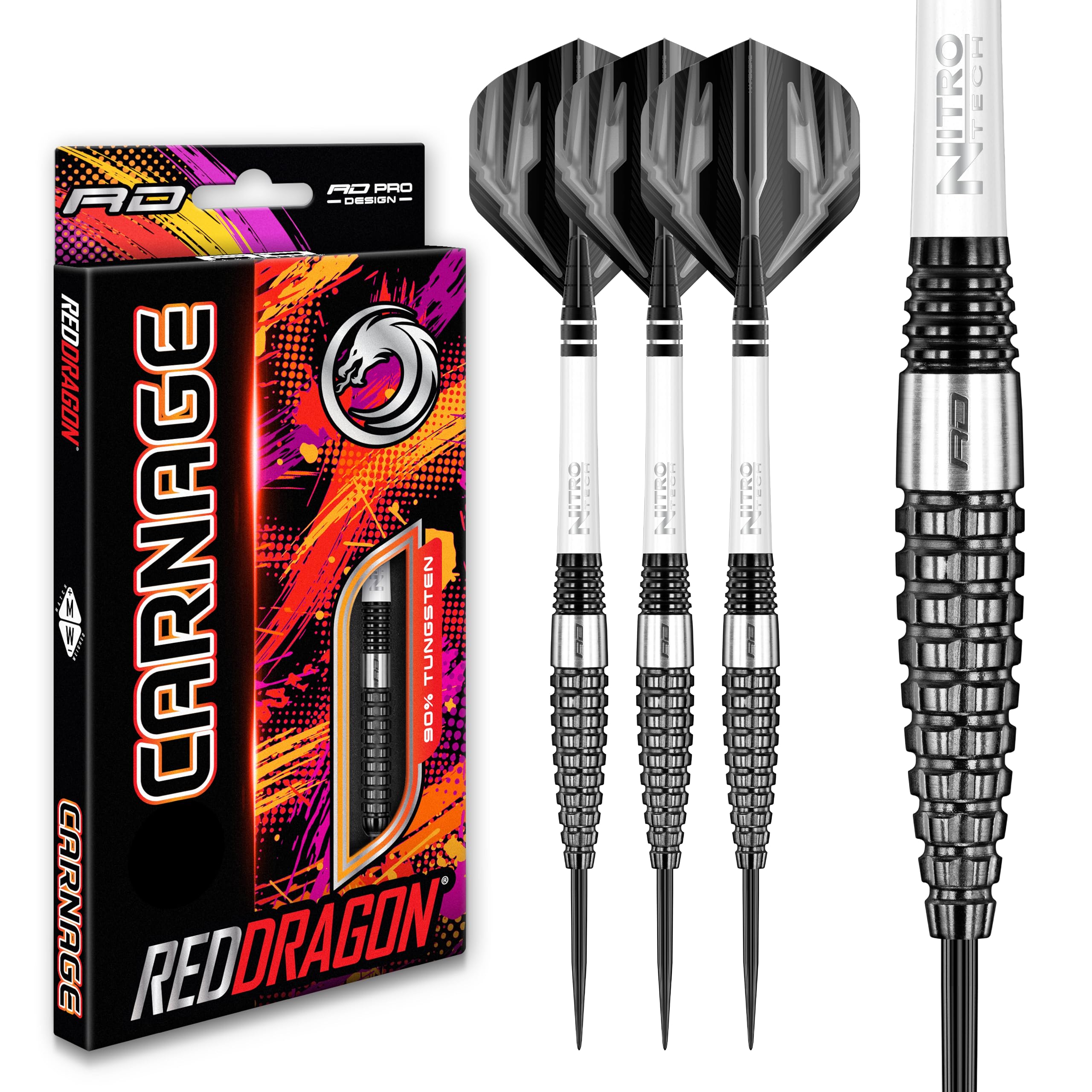 Amazon.co.jp: Red Dragon Carnage 3: 23g - 90% Tungsten Steel Darts