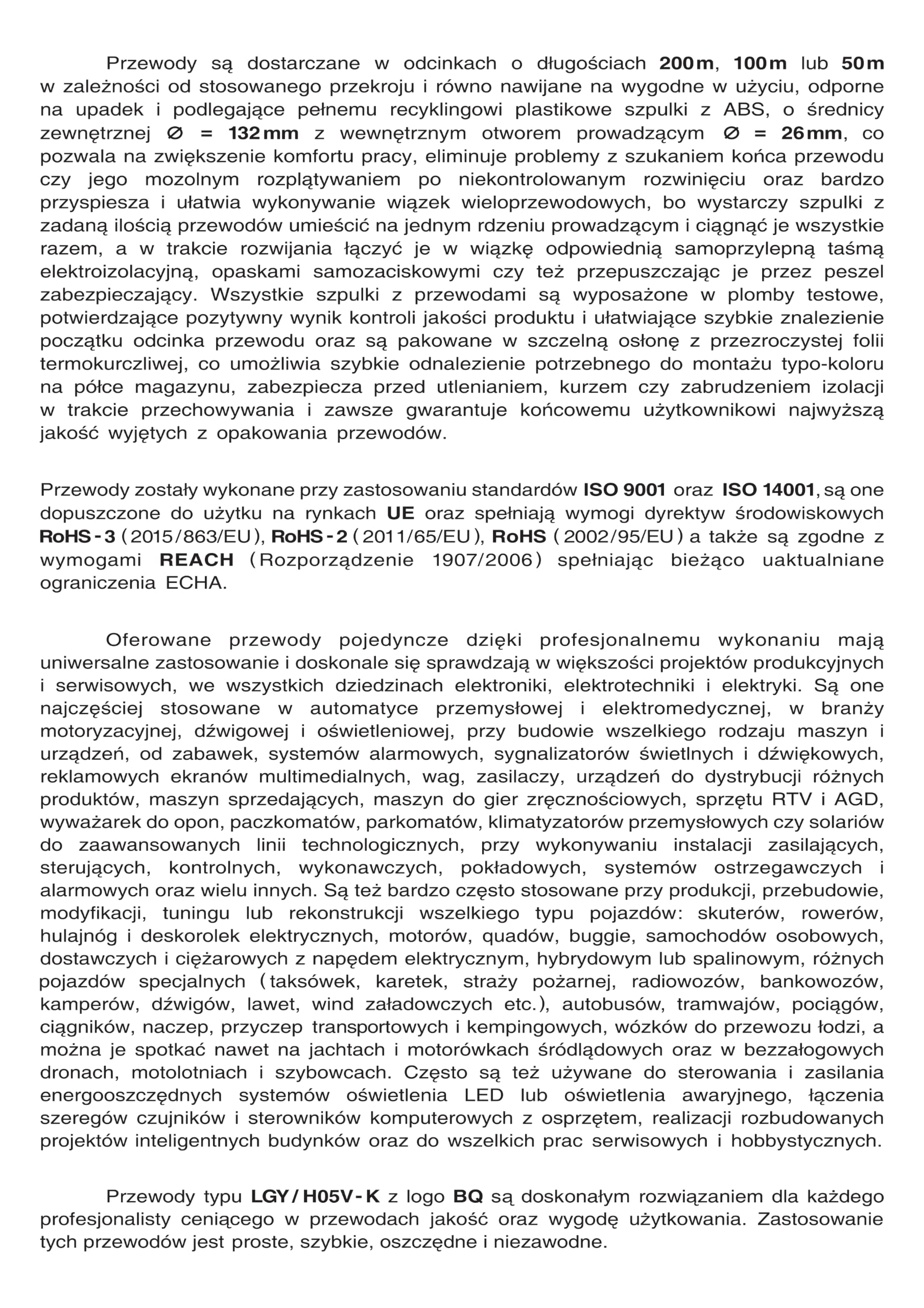 Przewód pojedynczy LGY/ H05V- K 0,75 mm2 100 m Kolor: czerwony/żółty