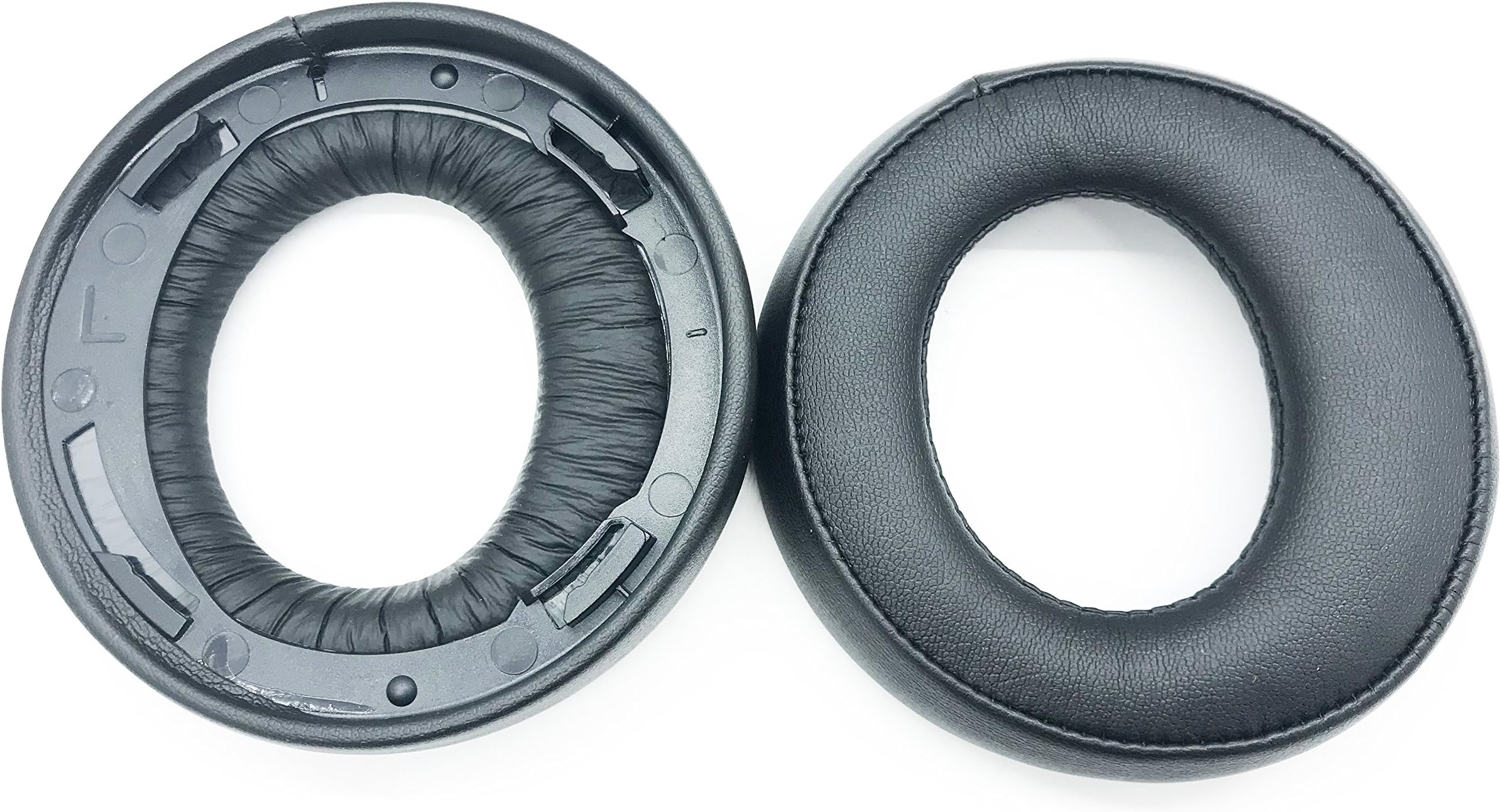 Replacement Leather Cushion earpads Ear Pads Pillow Cover for Sony Playstation Gold Wireless Stereo Headset CECHYA-0083 Supporting PS3 PS4 Playstation3 Playstation4 Surround Headphone (Black)