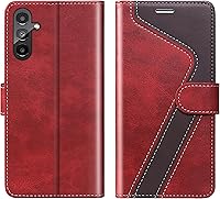 Vista 12 de para Samsung Galaxy A14 5G (2023) Funda tipo cartera, Funda de cuero con tapa [Bloqueo RFID] Soporte para tarjetas de crédito Folio Soporte
