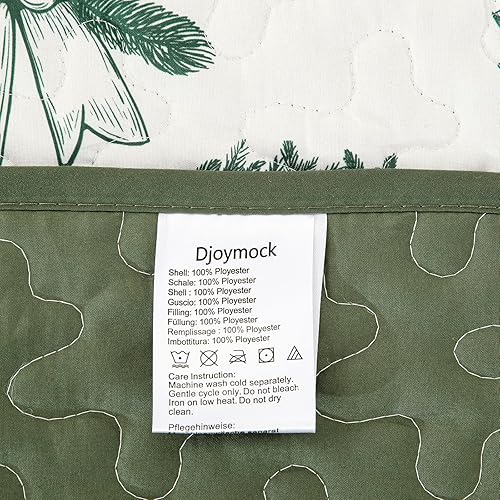 Miniatura 7 de Djoymock HH09AC080446Q3U-I - Juego de edredón navideño tamaño Queen