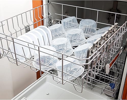 Miniatura 3 de DuraHome Recipientes de delicatessen con tapas, 12 onzas, a prueba de fugas, paquete de 40 unidades, plástico transparente sin BPA, para microondas