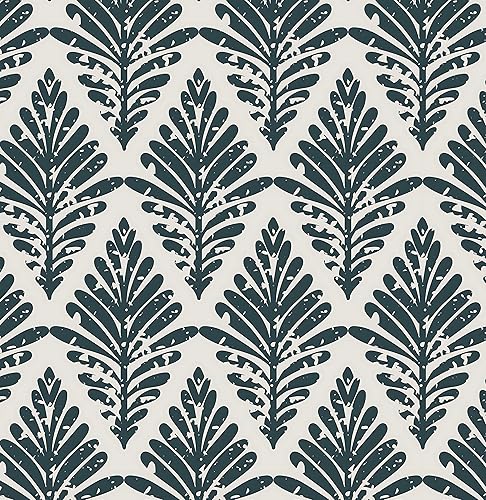 Yasinet Papel tapiz moderno para despegar y pegar, papel de contacto bohemio blanco y verde oscuro, papel tapiz de hojas autoadhesivo, extraíble, disponible en Yaxa Colombia
